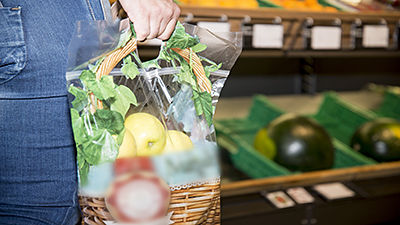 Sachets en plastique pour fruits et légumes